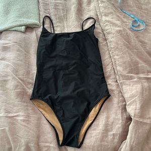 Nu Swim black one piece, size M